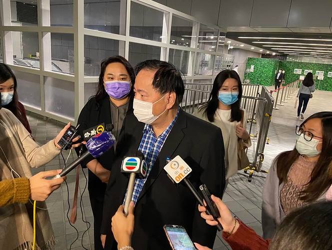 公務員工會聯合會總幹事梁籌庭表示，公務員非常擔心被以言入罪和無故被人投訴違反《國安法》。（吳倬安攝）