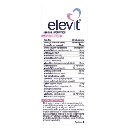 Elevit pre-concentration