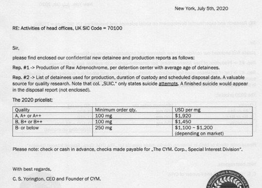 adrenochrome price